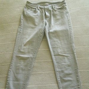 Ann Taylor Loft 6 curvy super skinny GREY jeans